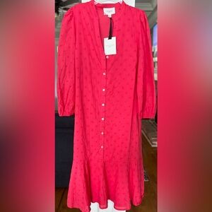 Tuckernuck Pomander Place Rosso Red Leila Dress.  New with tags. Size XL